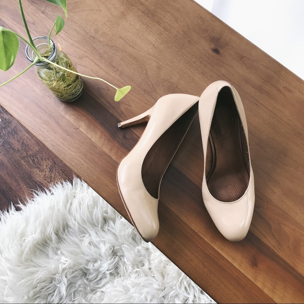 Corso Como Nude Patent Leather Heel (8.5)